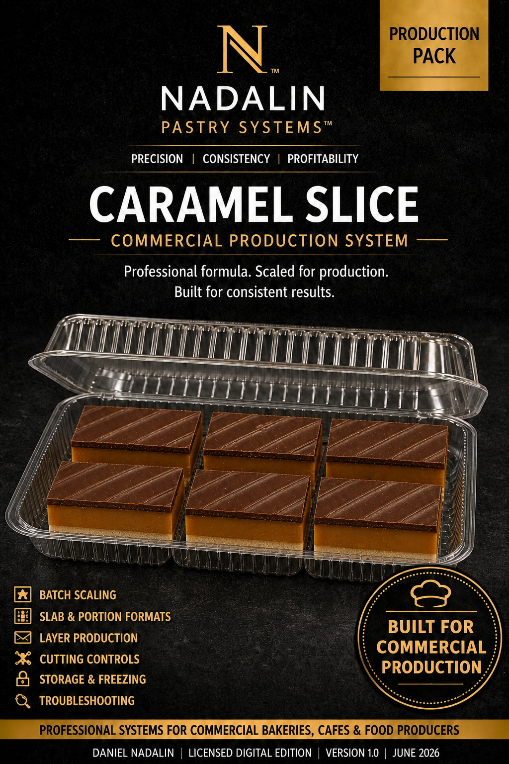 Nadalin Pastry Systems Caramel Slice Production Pack cover