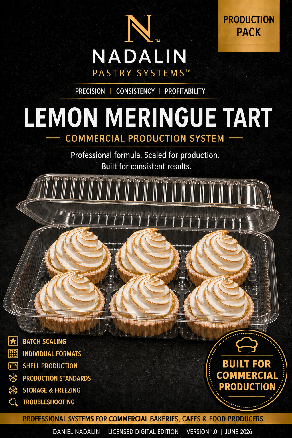 Nadalin Pastry Systems Lemon Meringue Tart Production Pack cover